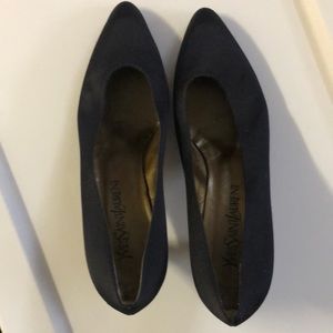 YSL satin heels